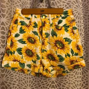 Sunflower high waisted shorts